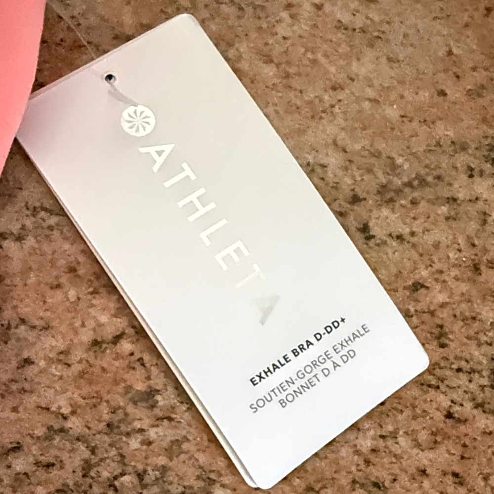 Athleta Exhale Bra in Soft Pink